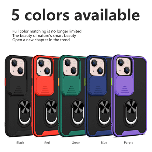 Սլայդ տեսախցիկի կափարիչ հեռախոսի պատյան Մատանի բռնակով